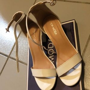 top moda heels white